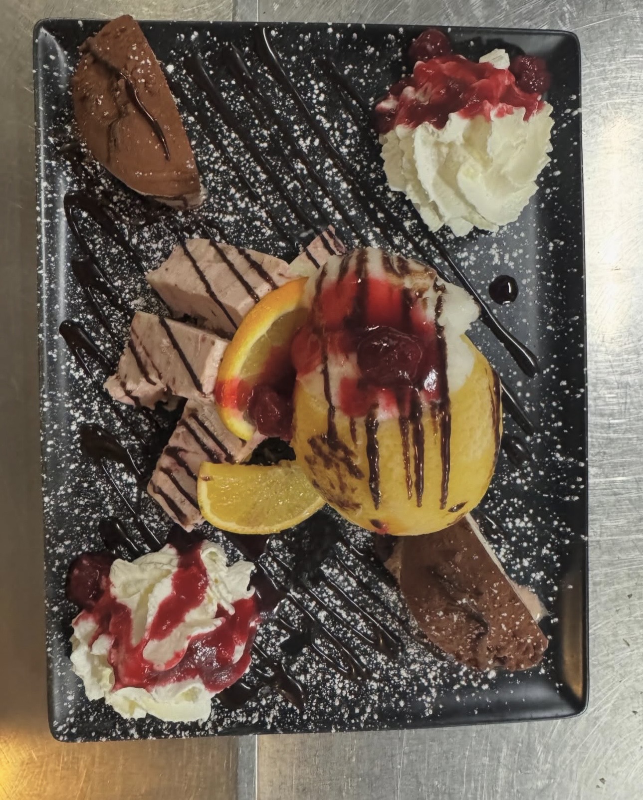 Gemischte Dessertplatte